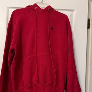 Champion Classic Red Pullover Hoodie